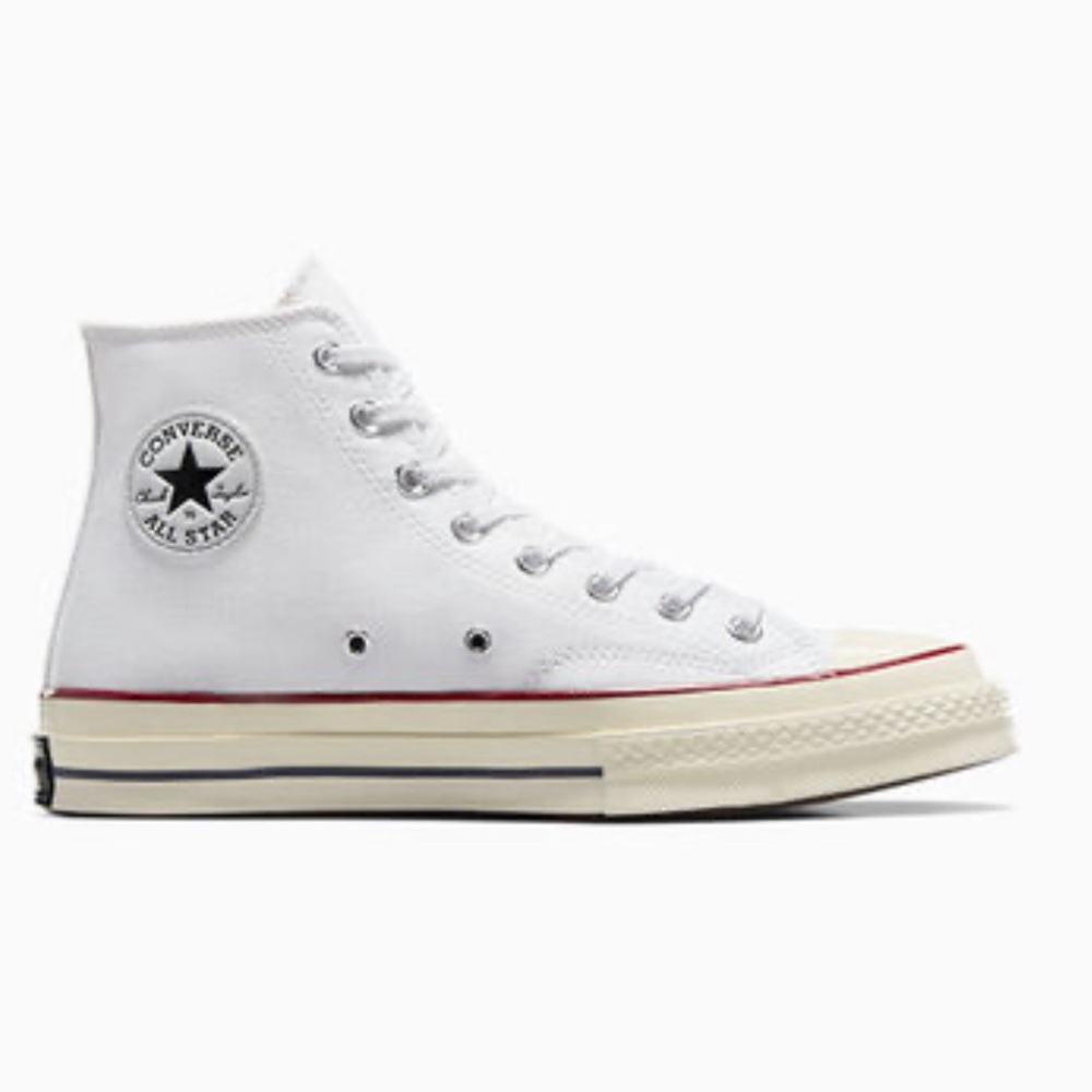 White high top converse chuck 70s (practically new)